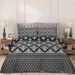 PRINTED PURE COTTON BEDSHEET ASH-4084