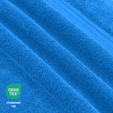 COTTON BATH TOWEL DEEP CYAN