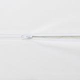 Double Sided Zipper Waterproof Mattress Cover - White