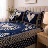 Plush Velvet 4-Piece Bedsheet Set-DZ0040