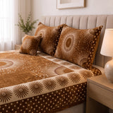Plush Velvet 4-Piece Bedsheet Set-DZ0039