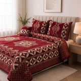 Plush Velvet 4-Piece Bedsheet Set-DZ004