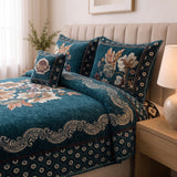 Plush Velvet 4-Piece Bedsheet Set-DZ0021