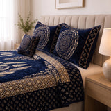 Plush Velvet 4-Piece Bedsheet Set-DZ0033