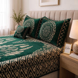 Plush Velvet 4-Piece Bedsheet Set-DZ0034