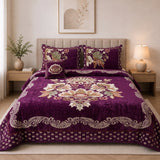 Plush Velvet 4-Piece Bedsheet Set-DZ002