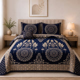 Plush Velvet 4-Piece Bedsheet Set-DZ0033