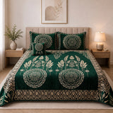 Plush Velvet 4-Piece Bedsheet Set-DZ0034