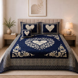 Plush Velvet 4-Piece Bedsheet Set-DZ0040