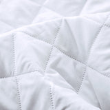 Quilted Cotton Waterproof Mattress Protector - White