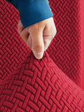 AINT MAT Velvet Turkish Sofa Cover - RED-MERON