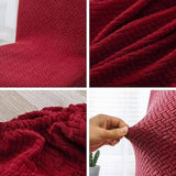 AINT MAT Velvet Turkish Sofa Cover - RED-MERON