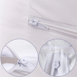 Double Sided Zipper Waterproof Mattress Cover - Grey