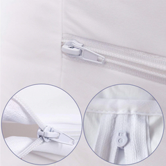 Double Sided Zipper Waterproof Mattress Cover - Grey
