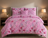SIGNATURE PINK PURE COTTON COMFORTER SET-7PCS