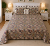 PRINTED PURE COTTON BEDSHEET ASH-40111