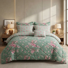 WAVY ASH-1011  COTTON COMFORTER SET-7PCS